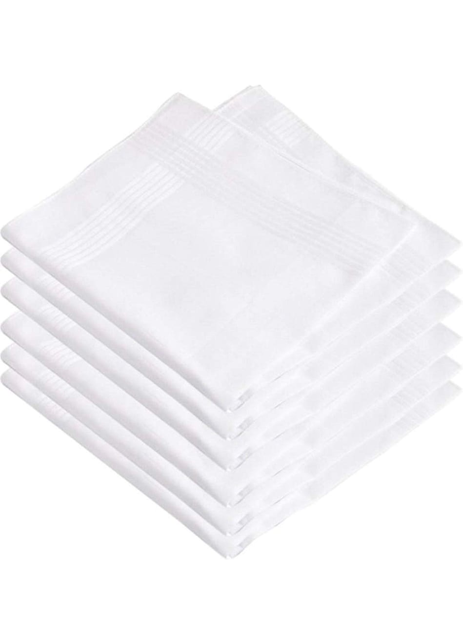 Premium Pure White Cotton Handkerchief – Soft Daily Use