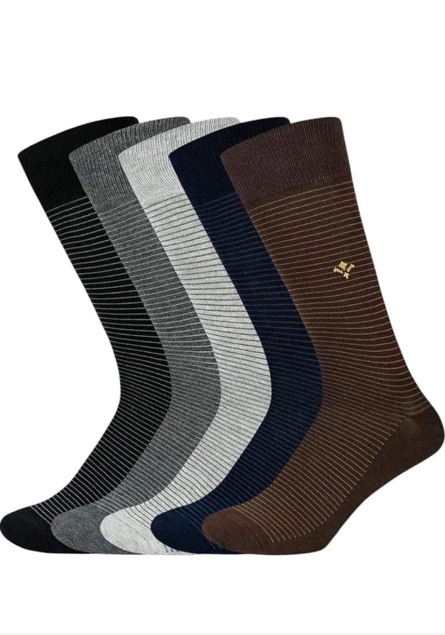Men Long Length Cotton Socks – Comfortable Daily Wear (Pack of Multi Colors)