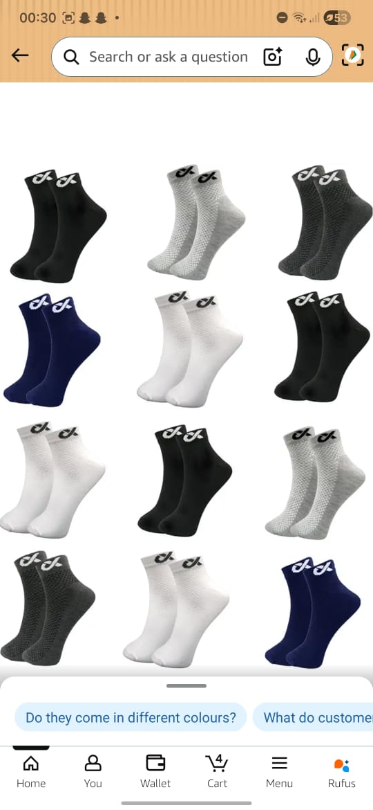 Men Regular Size Ankle Socks – Daily Wear Comfortable Fit