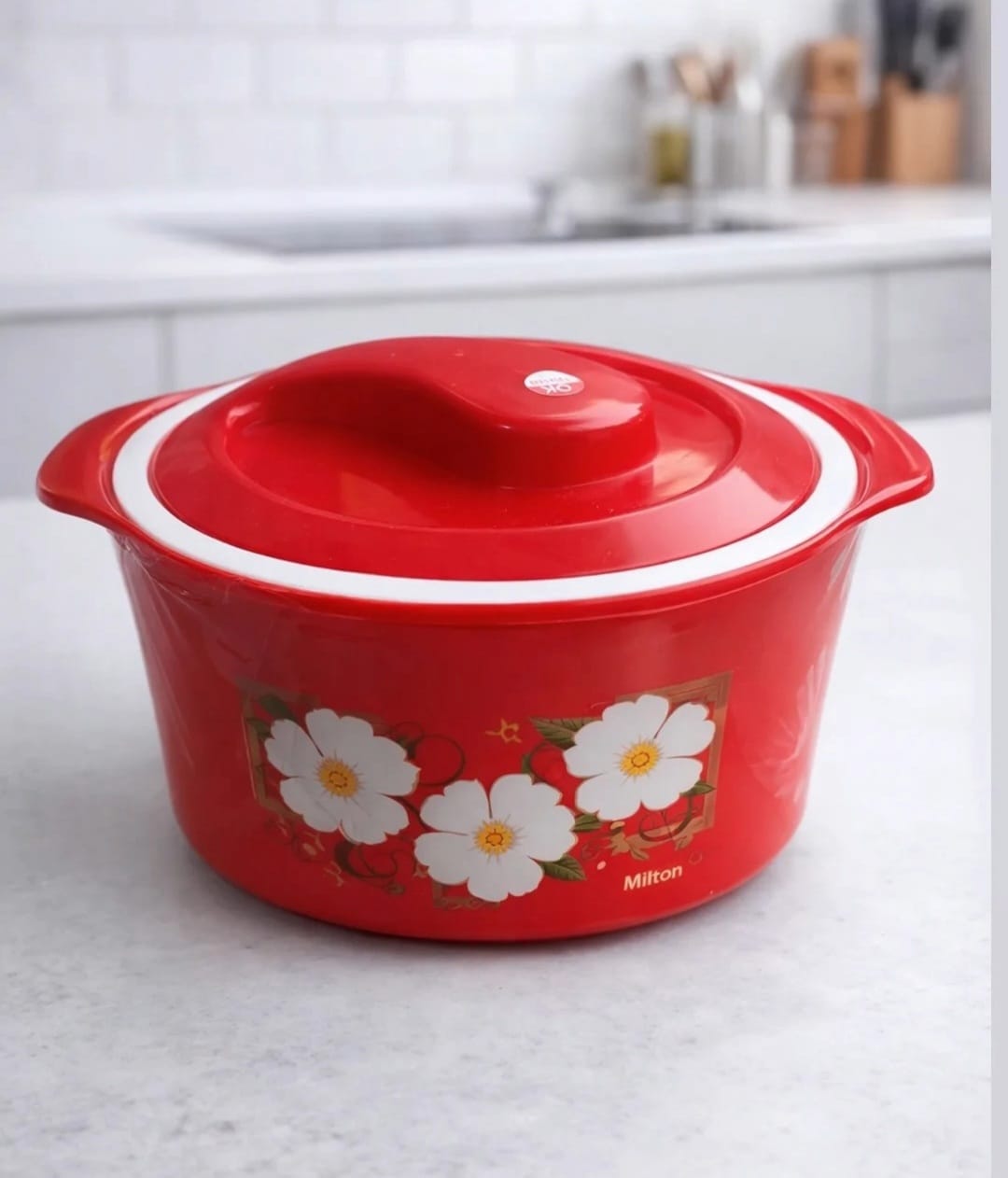 Insulated Hot Pot Casserole with Steel Inner (Red)