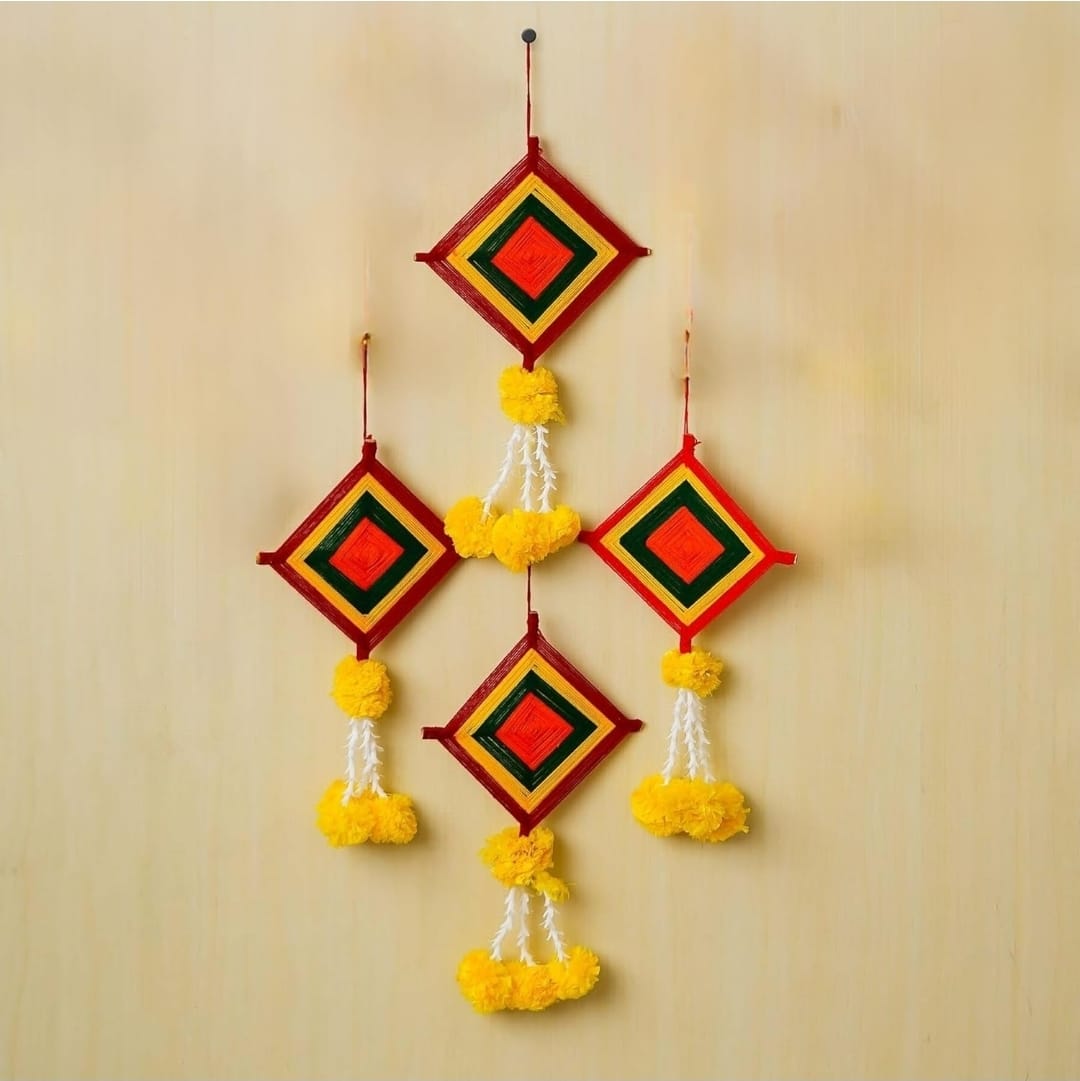 Handmade Multicolor Traditional Wall Hanging Set