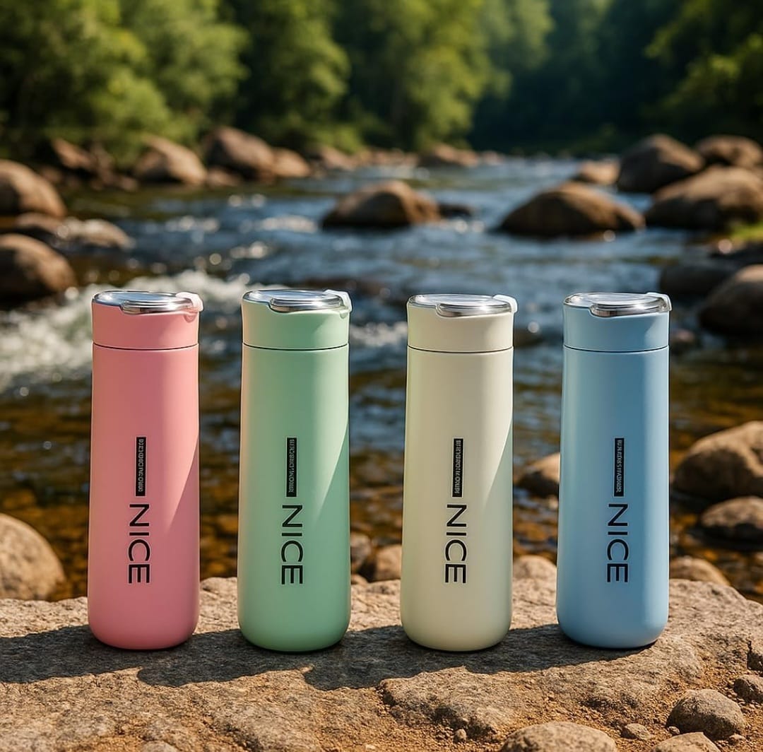 Glass Vacuum Insulated Water Bottle – Hot & Cold Flask